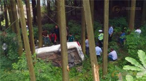 什邡执法车辆失控冲出公路 一公职人员不幸遇难