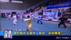 绵竹陈式太极传人获封“武林精英”