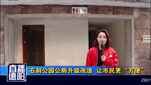 石刻公园公厕升级改造  让市民更“方便”