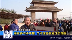亲身参与杀年猪  市民提前感受过年氛围