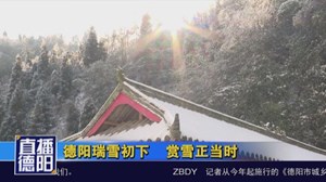 德阳瑞雪初下  赏雪正当时