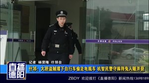 什邡：大胆盗贼撂下自行车偷走电瓶车 机智民警守株待兔人赃并获