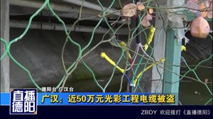 广汉：近50万元光彩工程电缆被盗 