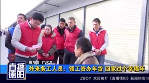 外来务工人员：领工资办年货 回家过个幸福年