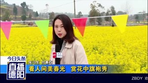 看人间美春光  赏花中旗袍秀