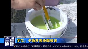 罗江：卡通井盖扮靓城市