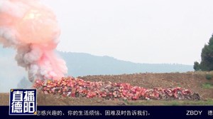 中江：销毁非法烟花爆竹  剪除身边安全隐患