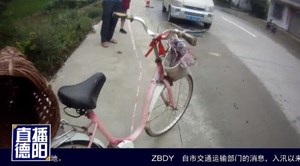 老人骑车倒地离奇死亡 警方破案交通肇事逃逸