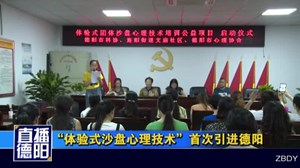 “体验式沙盘心理技术”首次引进德阳