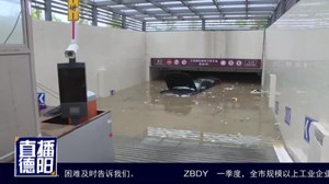 什邡：万象国际城小区被大雨淹没
