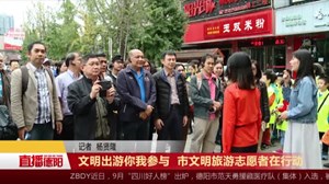 文明出游你我参与  市文明旅游志愿者在行动