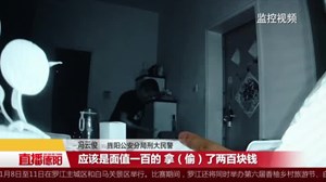 半夜翻窗偷邻居  监控记录全过程