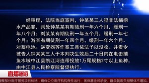 德阳首例  三人禁渔期非法捕捞被判刑