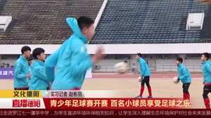 青少年足球赛开赛 百名小球员享受足球之乐