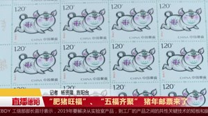 “肥猪旺福”、“五福齐聚” 猪年邮票来了