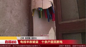 电线半夜被盗   十余户居民断电