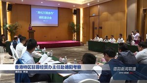 香港特区驻蓉经贸办主任赴德阳考察