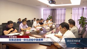 在推进德绵一体化进程中做表率