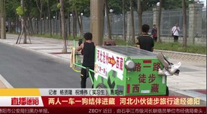 两人一车一狗结伴进藏     河北小伙徒步旅行途经德阳