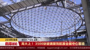 高大上！ 3500块玻璃装饰航展会展中心幕墙