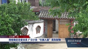 网络确定恋爱关系 广汉小伙“引狼入室”丢失财物