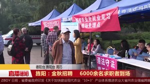 旌阳：金秋招聘    6000余名求职者到场 