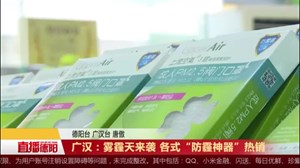 广汉：雾霾天来袭 各式“防霾神器”热销