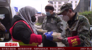 旌阳：党员爱心餐送到战“疫”一线  暖身又暖心