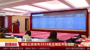德阳公安发布2019年主城区平安指数