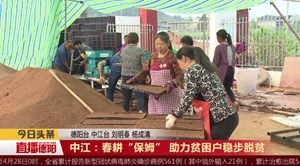 中江：春耕“保姆” 助力贫困户稳步脱贫