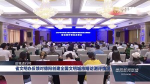 省文明办反馈对德阳创建全国文明城市暗访测评情况