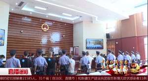旌阳法院公开审理一起11人涉恶集团案件