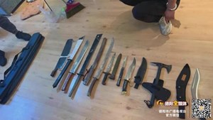 德阳某小区内，警方缴获自制手枪1支！管制刀具10余把！抓到……