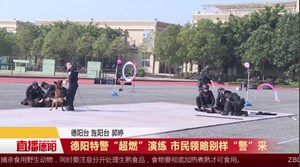 德阳特警“超燃”演练 市民领略别样“警”采