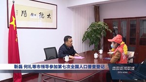 靳磊何礼等市领导参加第七次全国人口普查登记