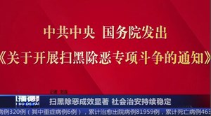 扫黑除恶成效显著 社会治安持续稳定