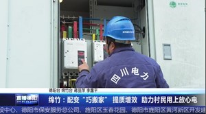 绵竹：配变“巧搬家” 提质增效  助力村民用上放心电