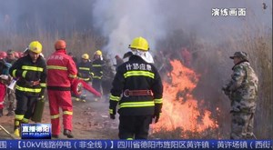 以战促练 什邡举行森林防灭火双盲实战演练
