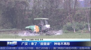 广汉：来了“田管家” 种地不再愁