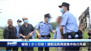 破晓（小）行动！德阳法院再掀集中执行风暴