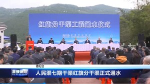 人民渠七期干渠红旗分干渠正式通水