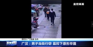 广汉：男子当街行窃监控下原形毕露