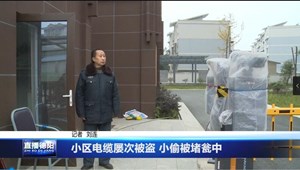 小区电缆屡次被盗 小偷被堵瓮中