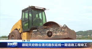 德阳天府数谷渭河路东延线一期道路工程竣工