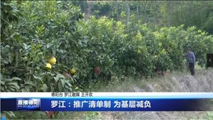 罗江：推广清单制 为基层减负