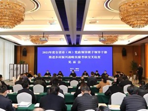 2021年度全省市（州）党政领导班子领导干部推进乡村振兴战略实绩考核交叉检查德阳见面会召开