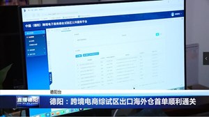 德阳：跨境电商综试区出口海外仓首单顺利通关
