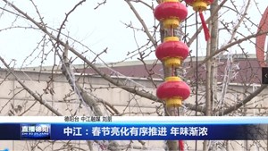 中江：春节亮化有序推进 年味渐浓