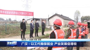 广汉：以工代赈保就业 产业发展促增收