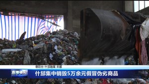 什邡集中销毁5万余元假冒伪劣商品